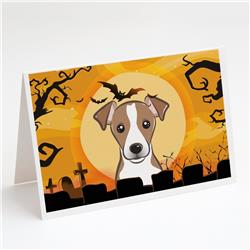 Halloween Jack Russell Terrier Greeting Cards & Envelopes - Pack of 8