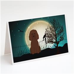 Halloween Scary Irish Water Spaniel Greeting Cards & Envelopes - Pack of 8