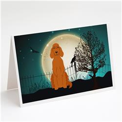 Halloween Scary Irish Setter Greeting Cards & Envelopes - Pack of 8