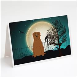 BB2263GCA7P Halloween Scary Dogue De Bourdeaux Greeting Cards & Envelopes - Pack of 8