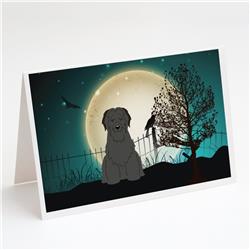 Halloween Scary Briard Black Greeting Cards & Envelopes - Pack of 8