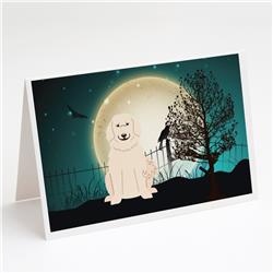 Halloween Scary Great Pyrenese Greeting Cards & Envelopes - Pack of 8
