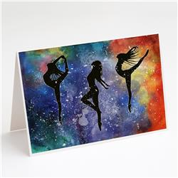 Dancers Greeting Cards & Envelopes - Pack of 8
