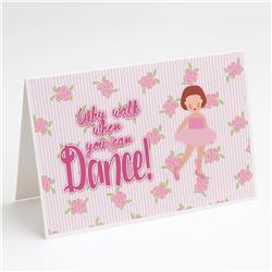 Ballet Red Short Hair Greeting Cards & Envelopes - Pack of 8
