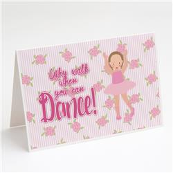 Ballet Brown Short Hair Greeting Cards & Envelopes - Pack of 8