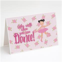 Ballet Pigtails Greeting Cards & Envelopes - Pack of 8