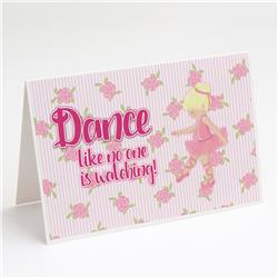 Ballet Dance Blonde Greeting Cards & Envelopes - Pack of 8