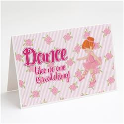 Ballet Dance Red Hair Greeting Cards & Envelopes - Pack of 8