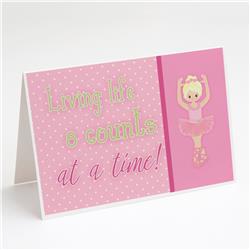 Ballet in 8 Counts Blonde Greeting Cards & Envelopes - Pack of 8