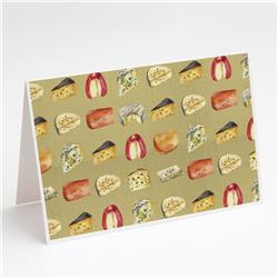 Cheeses Greeting Cards & Envelopes - Pack of 8