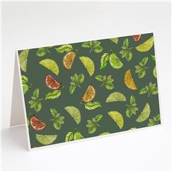 Lemons, Limes & Oranges Greeting Cards & Envelopes - Pack of 8