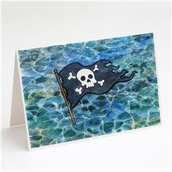 Pirate Flag Greeting Cards & Envelopes - Pack of 8