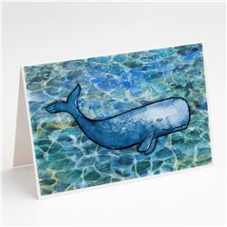 Sperm Whale Cachalot Greeting Cards & Envelopes - Pack of 8