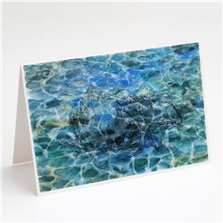 Hermit Crab Under water Greeting Cards & Envelopes - Pack of 8