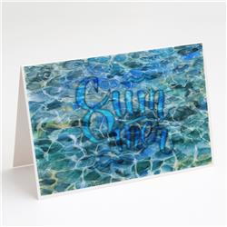 Summer Under Water Greeting Cards & Envelopes - Pack of 8