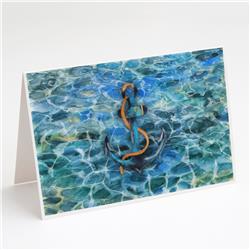 Anchor & Rope Greeting Cards & Envelopes - Pack of 8