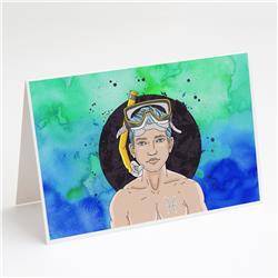 Pisces Zodiac Sign Greeting Cards & Envelopes - Pack of 8