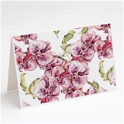 Orchids Greeting Cards & Envelopes - Pack of 8