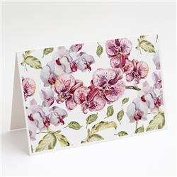Orchids Greeting Cards & Envelopes - Pack of 8