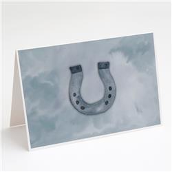Horseshoe Watercolor Greeting Cards & Envelopes - Pack of 8