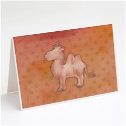 Polkadot Camel Watercolor Greeting Cards & Envelopes - Pack of 8