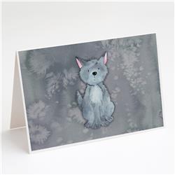Wolf Watercolor Greeting Cards & Envelopes - Pack of 8
