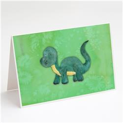 Brontosaurus Watercolor Greeting Cards & Envelopes - Pack of 8