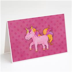 Unicorn Watercolor Greeting Cards & Envelopes - Pack of 8