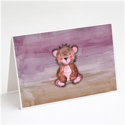 Bear Cub Watercolor Greeting Cards & Envelopes - Pack of 8