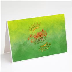 Summer Time Greeting Cards & Envelopes - Pack of 8