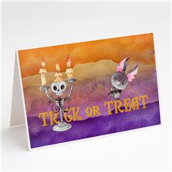 Halloween Trick or Treat Greeting Cards & Envelopes - Pack of 8