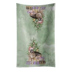 25 x 15 in. Unisex Christmas German Shepherd Kitchen Towel, Multi Color