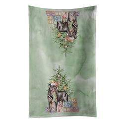 25 x 15 in. Unisex Christmas Rottweiler Kitchen Towel, Multi Color