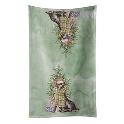 25 x 15 in. Unisex Christmas Black Labrador Retriever Kitchen Towel, Multi Color