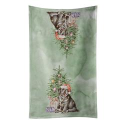 CK8240KTWL 25 x 15 in. Unisex Christmas Black Labrador Retriever Puppy Kitchen Towel, Multi Color -  Carolines Treasures