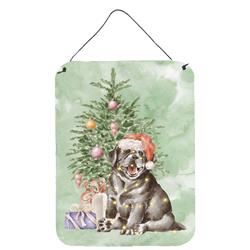 CK8240DS1216 16 x 12 in. Unisex Christmas Black Labrador Retriever Puppy Wall Art or Door Hanging Prints, Multi Color -  Carolines Treasures