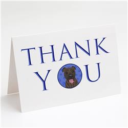 CK9064GCA7P 5 x 7 in. Unisex Pit Bull Brindle No.1 Thank You Greeting Cards & Envelopes, Multi Color - Pack of 8