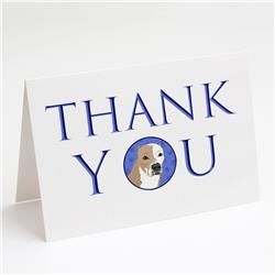 CK9070GCA7P 5 x 7 in. Unisex Pit Bull Fawn No.4 Thank You Greeting Cards & Envelopes, Multi Color - Pack of 8