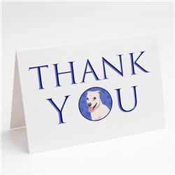 CK9071GCA7P 5 x 7 in. Unisex Pit Bull Puppy Thank You Greeting Cards & Envelopes, Multi Color - Pack of 8