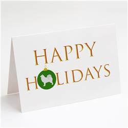 5 x 7 in. Unisex Samoyed Happy Holidays Greeting Cards & Envelopes, Multi Color - Pack of 8
