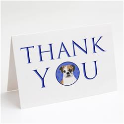 CK9002GCA7P 5 x 7 in. Unisex English Bulldog Tricolor No.2 Thank You Greeting Cards & Envelopes, Multi Color - Pack of 8