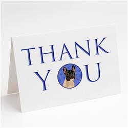 CK9012GCA7P 5 x 7 in. Unisex French Bulldog Fawn No.3 Thank You Greeting Cards & Envelopes, Multi Color - Pack of 8