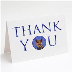 CK9019GCA7P 5 x 7 in. Unisex German Shepherd Red Sable Thank You Greeting Cards & Envelopes, Multi Color - Pack of 8