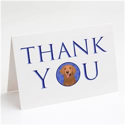 CK9024GCA7P 5 x 7 in. Unisex Golden Retriever Red No.1 Thank You Greeting Cards & Envelopes, Multi Color - Pack of 8