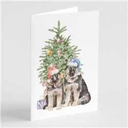 CK8236GCA7P 5 x 7 in. Unisex Christmas German Shepherd Momma & Baby Greeting Cards & Envelopes, Multi Color - Pack of 8