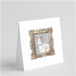5 x 5 in. Unisex Ibizan Hound Front View Square Greeting Cards & Envelopes, Multi Color - Pack of 8