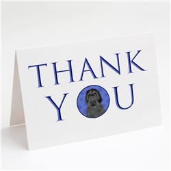 CK8966GCA7P 5 x 7 in. Unisex Doodle Black No.3 Thank You Greeting Cards & Envelopes, Multi Color - Pack of 8
