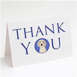 CK8977GCA7P 5 x 7 in. Unisex Doodle Cream No.7 Thank You Greeting Cards & Envelopes, Multi Color - Pack of 8