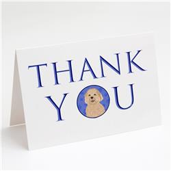 CK8978GCA7P 5 x 7 in. Unisex Doodle Fawn No.1 Thank You Greeting Cards & Envelopes, Multi Color - Pack of 8