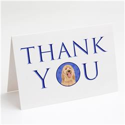 CK8980GCA7P 5 x 7 in. Unisex Doodle Fawn No.3 Thank You Greeting Cards & Envelopes, Multi Color - Pack of 8
